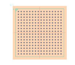 XC2V1000-5FGG256I脚印