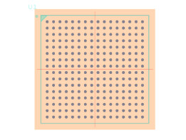 XC3S1000-4FTG256I脚印