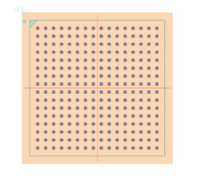 XC3S500E-5FTG256C脚印